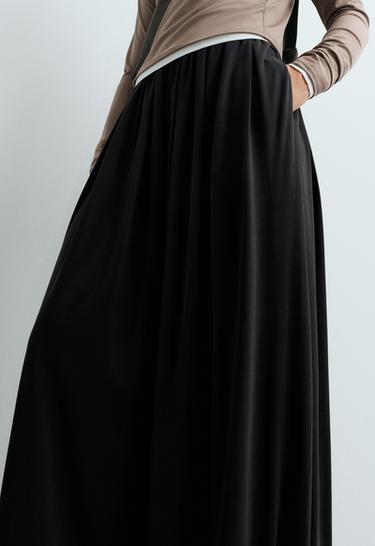 Modal blend Balloon trousers — BLACK 4