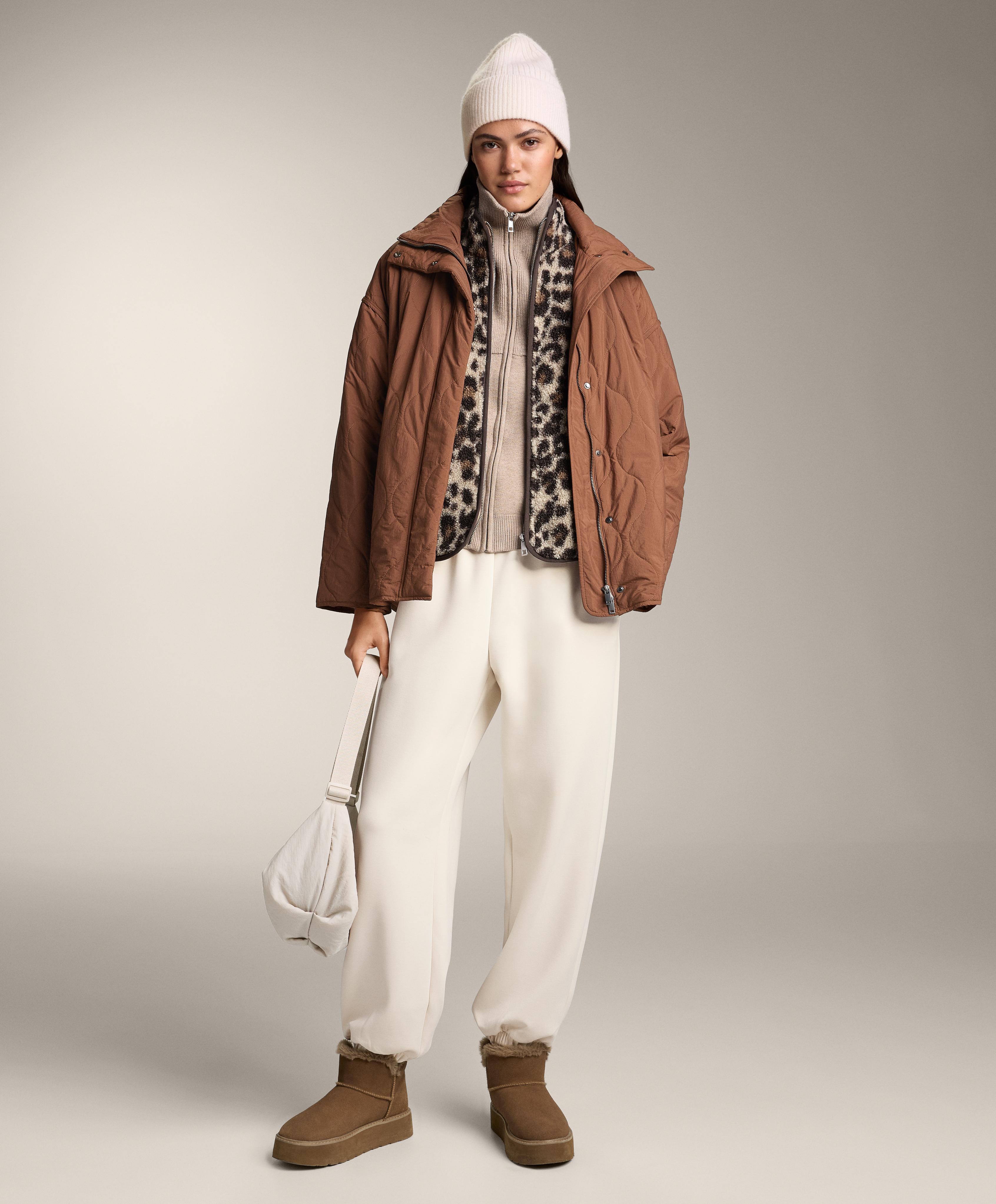 Leopard faux-shearling gilet Leopard faux-shearling gilet