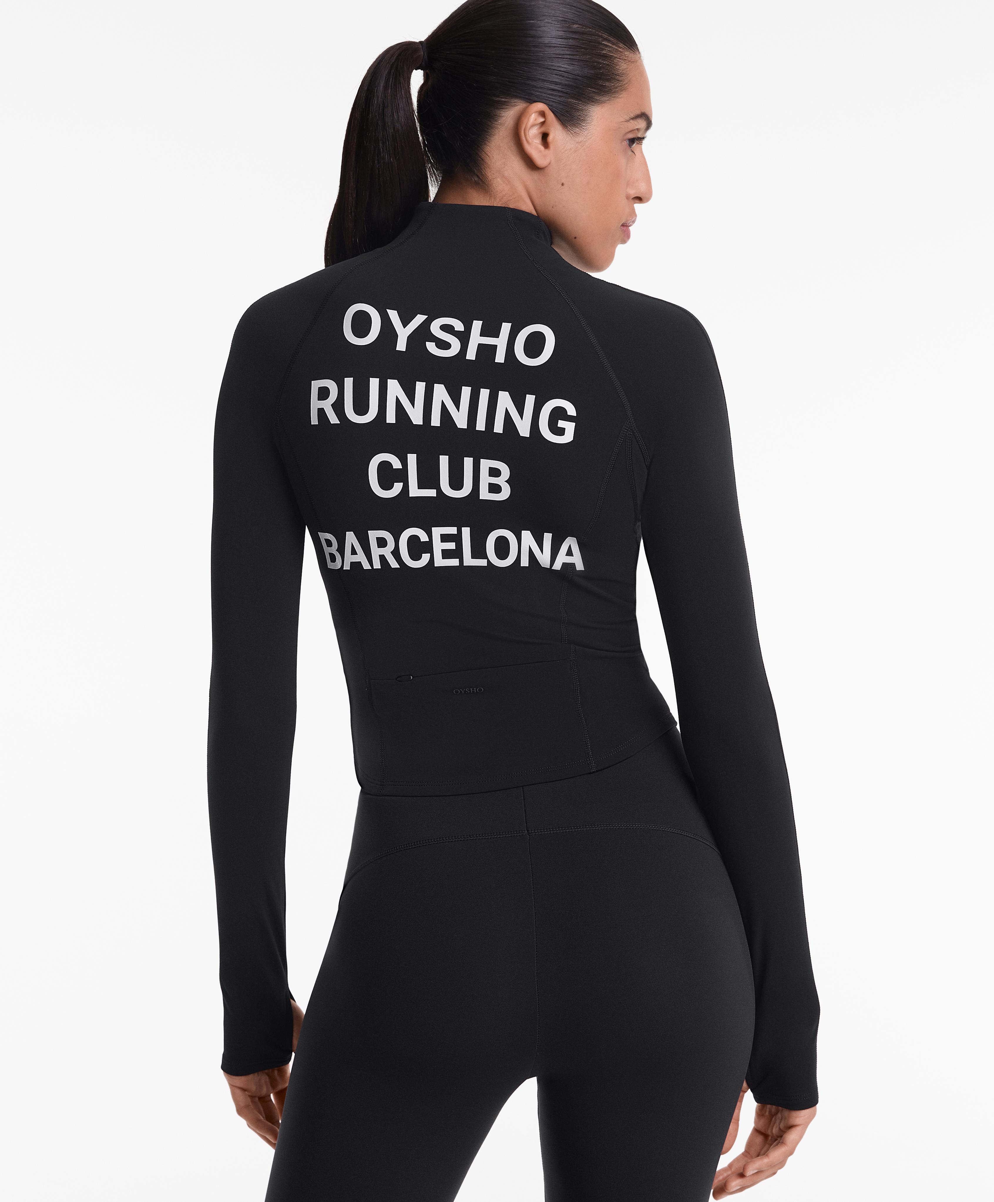 Veste technique light warm à coutures Oysho Running Club Barcelona