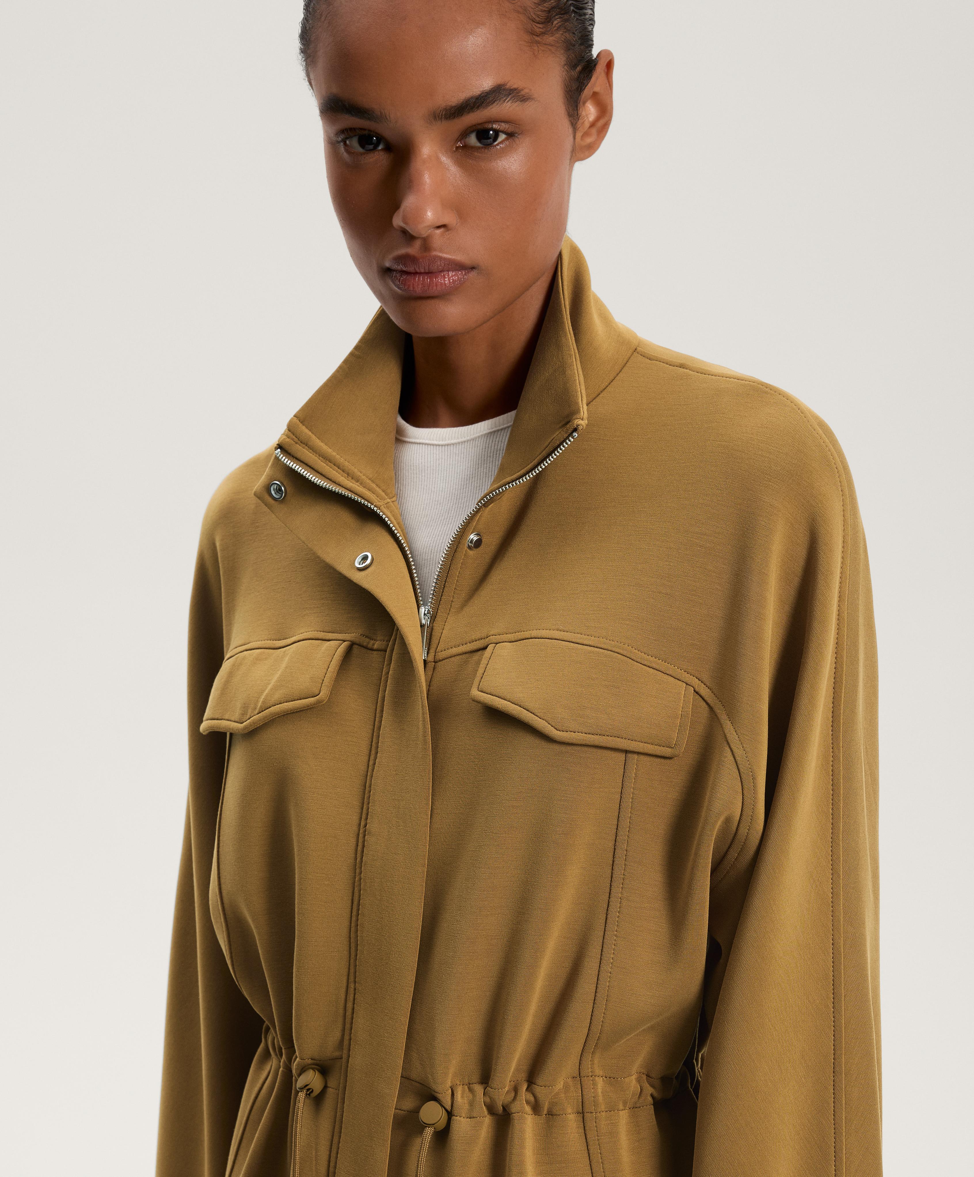 Jacket with pockets, adjustable waist and soft-touch modal - Sale Jacket with pockets, adjustable waist and soft-touch modal - Sale