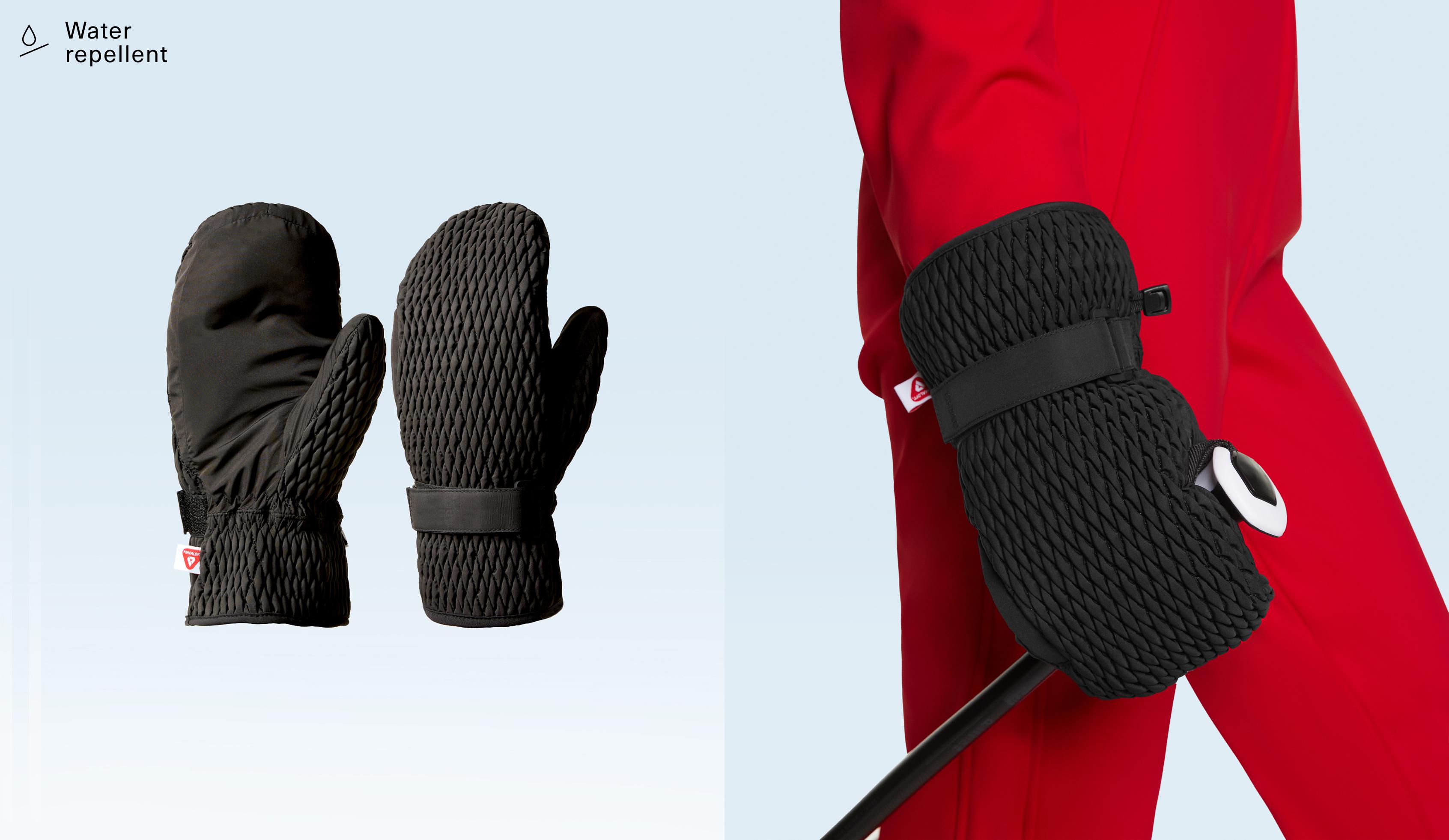 Water repellent PrimaLoft® textured mittens - Распродажа