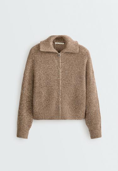 Cable-knit jacket — CARAMEL 5