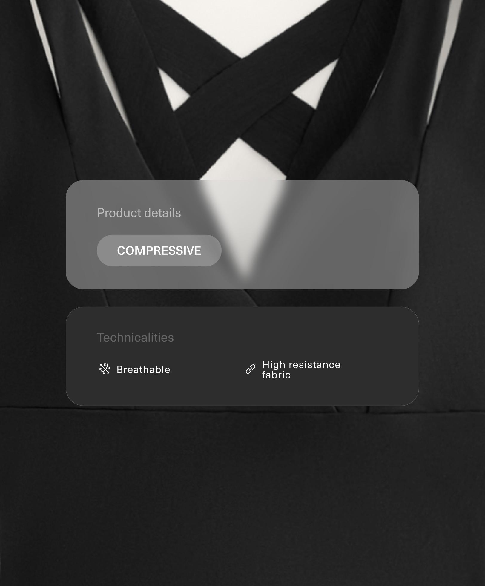 Mono largo Compressive doble tirante