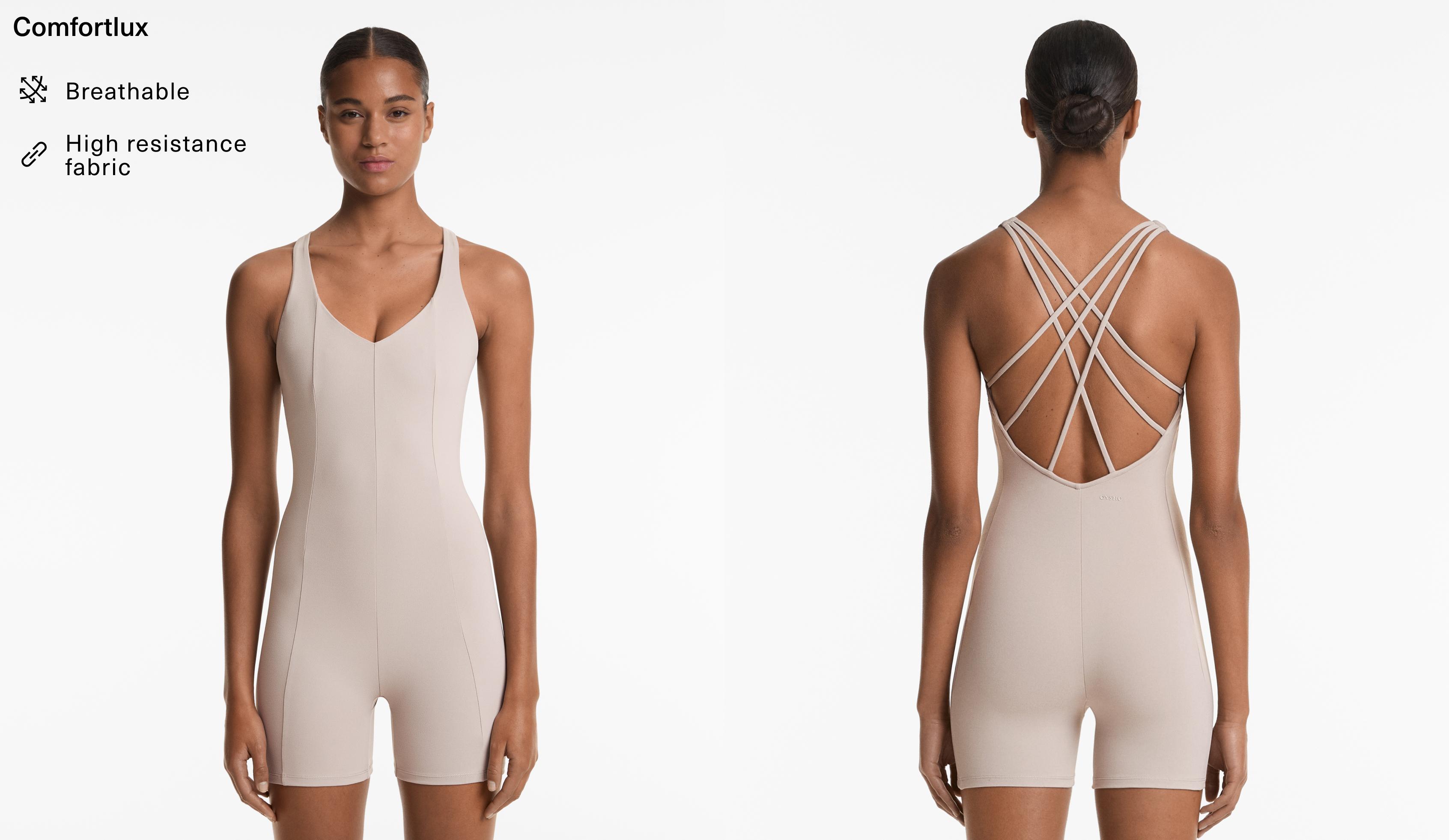 Comfortlux strappy short jumpsuit