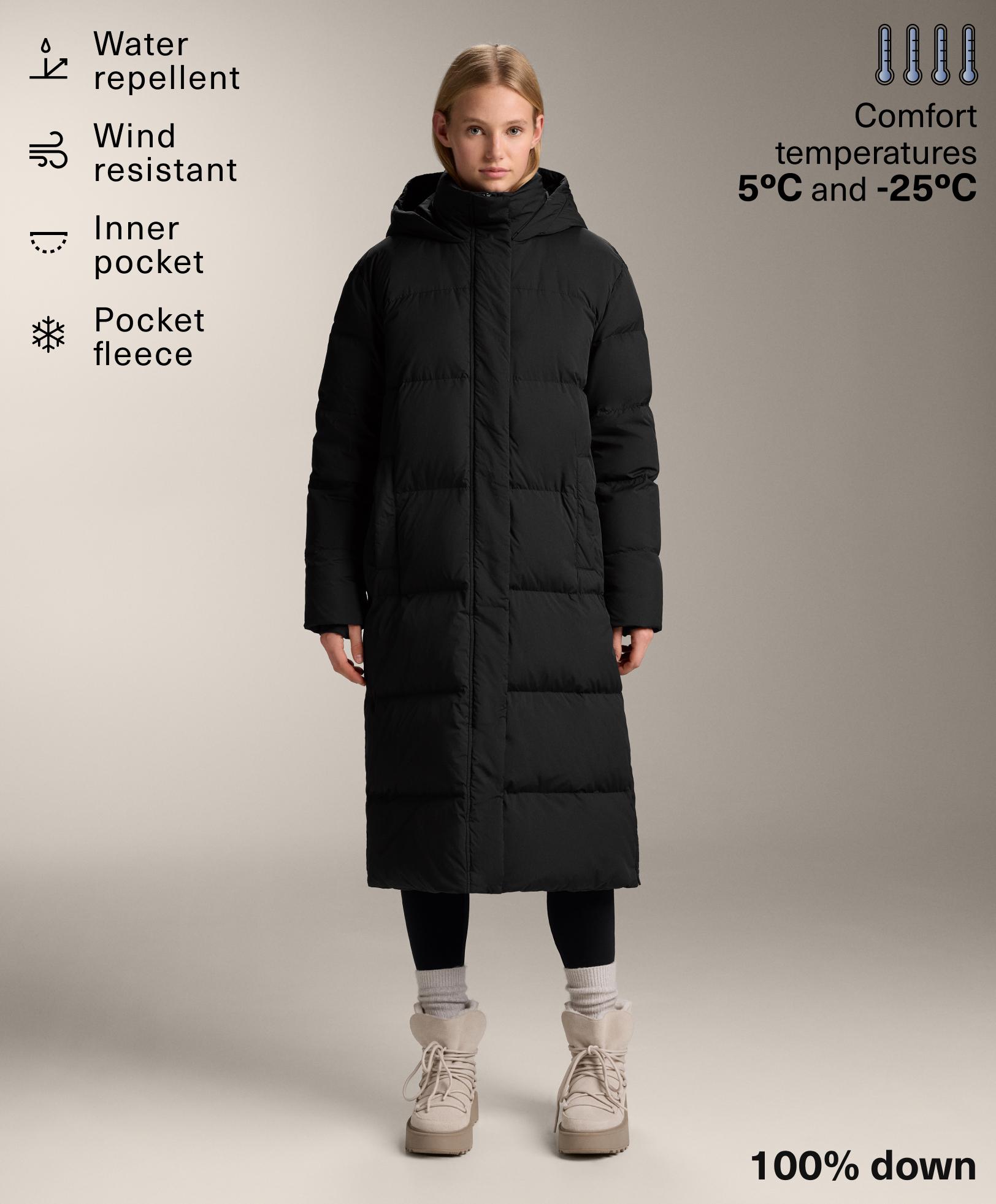 Long 100% down padded jacket - Sale Long 100% down padded jacket - Sale