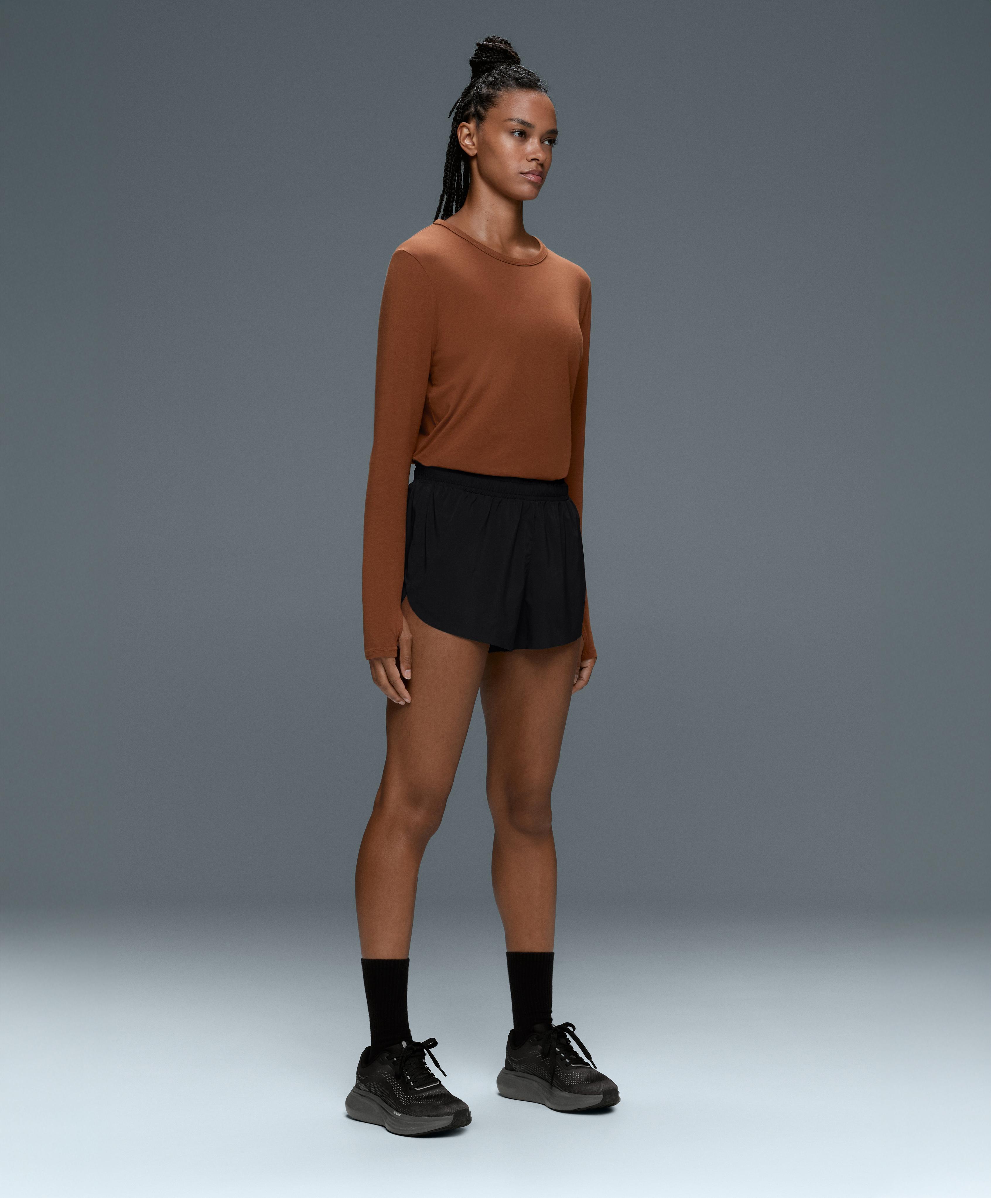 6cm low-rise technical shorts — BLACK