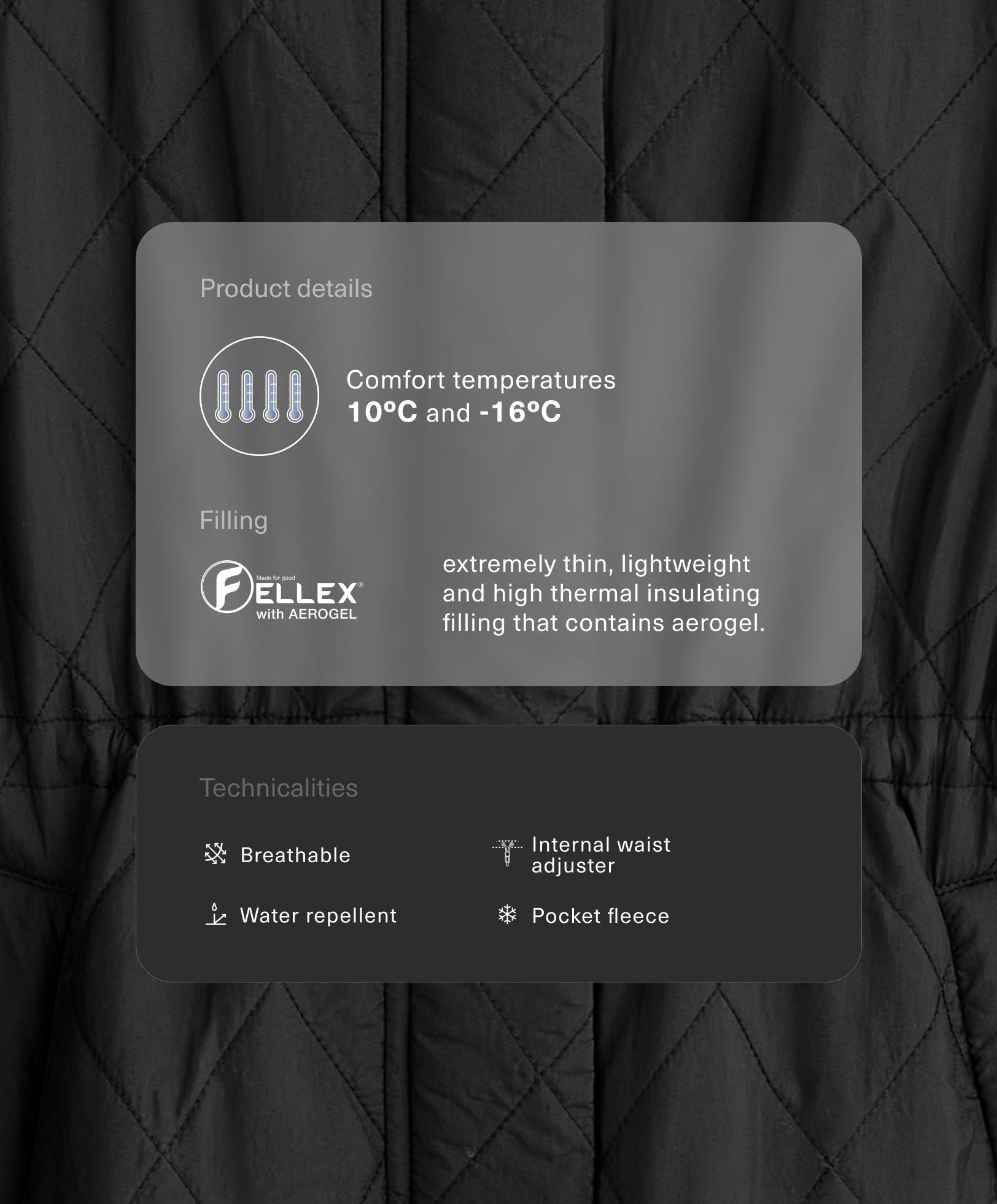 Chaqueta acolchada FELLEX® con AEROGEL