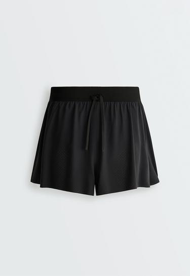Technical Shorts High rise 7 cm — BLACK 7