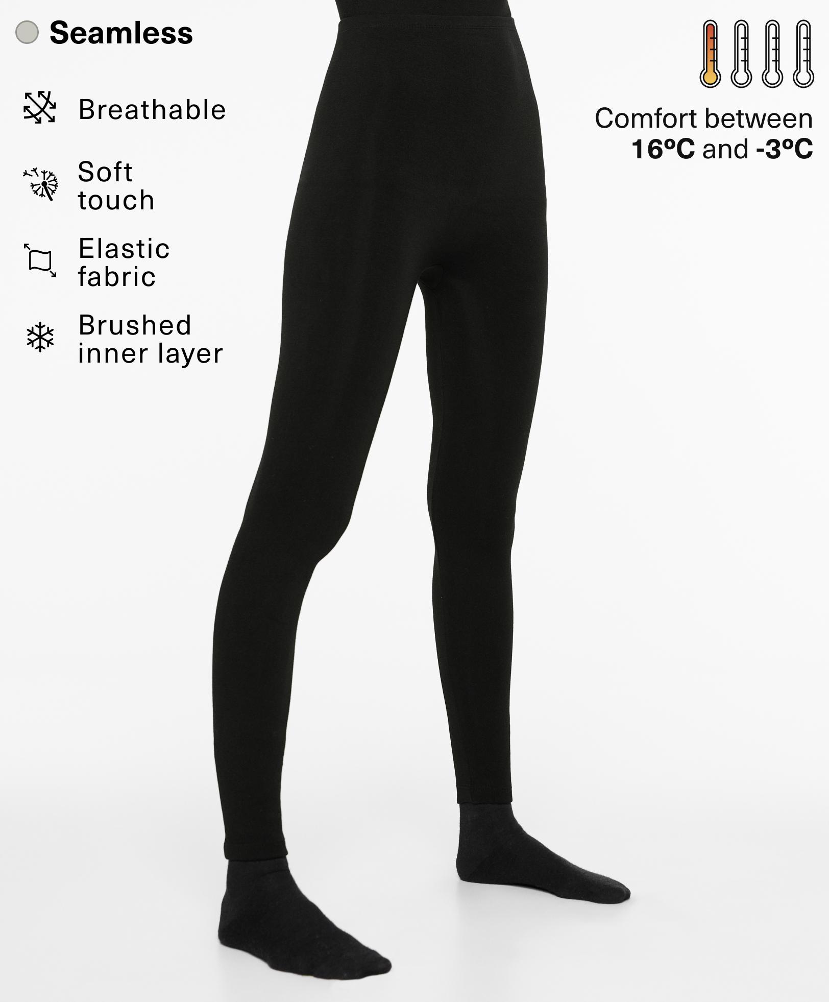 Everyday base layers extra warm seamless one size leggings