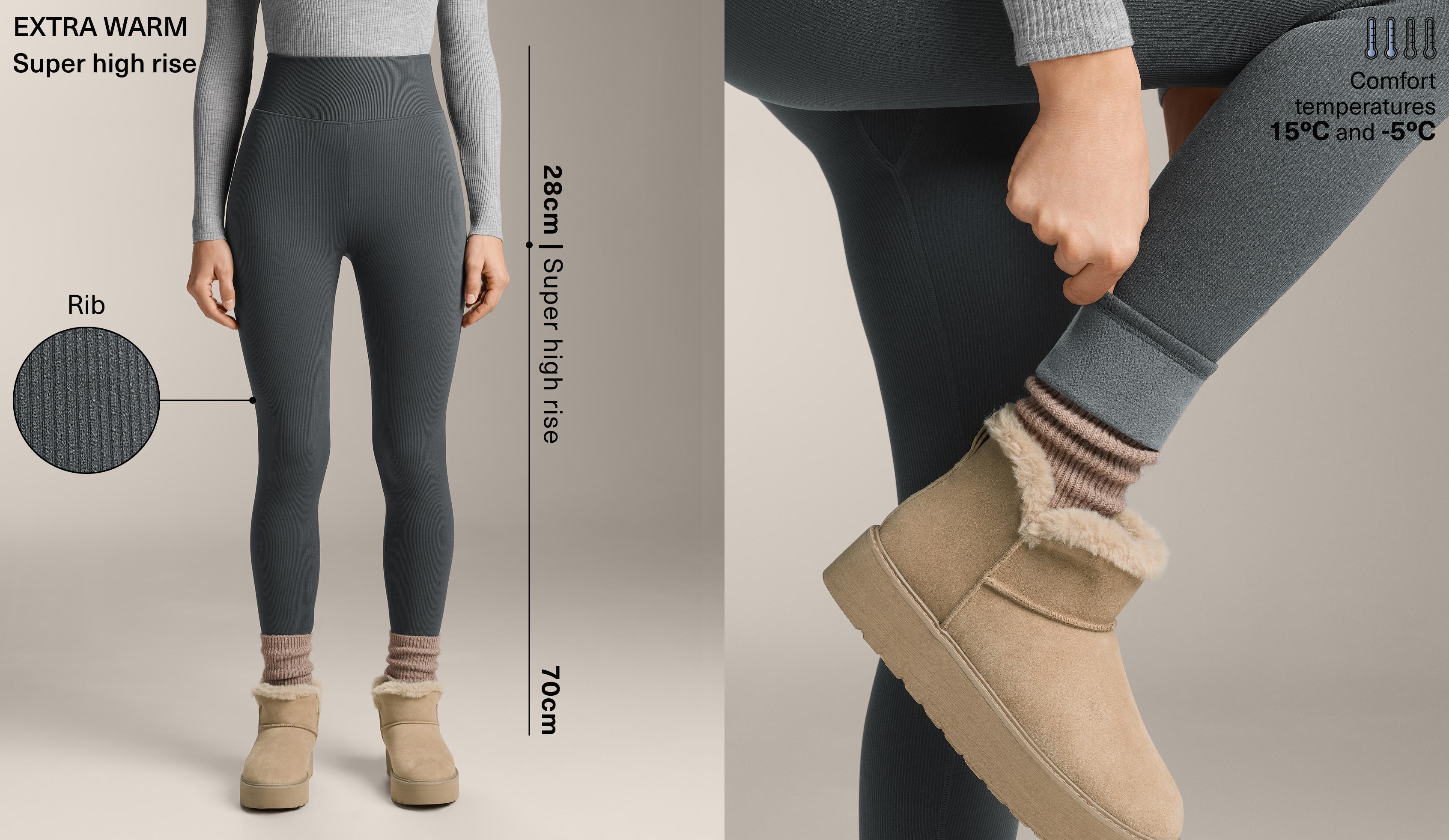 Legging 7/8 super high rise seamless extra warm rib 70 cm - Soldes Legging 7/8 super high rise seamless extra warm rib 70 cm - Soldes