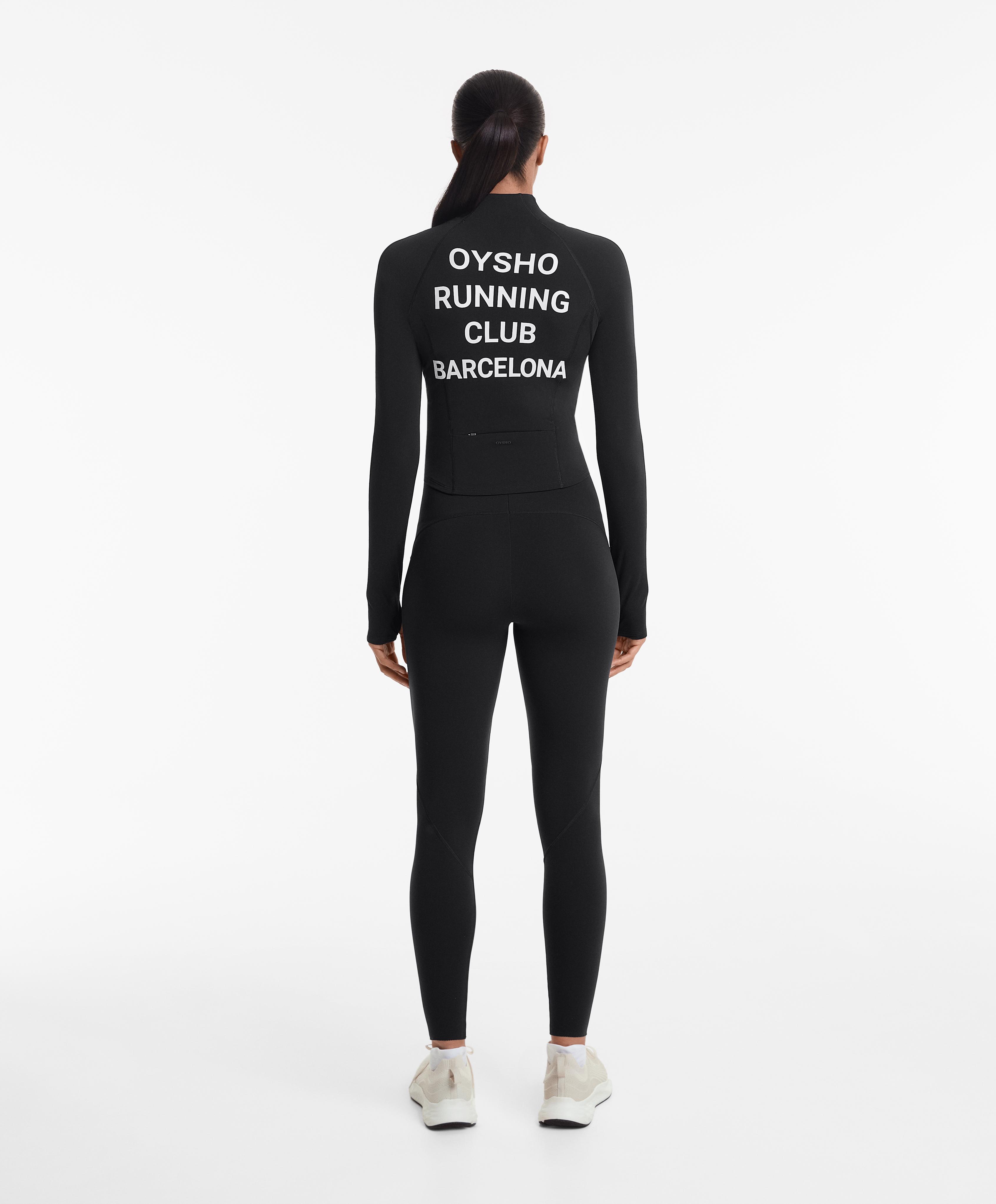 Giacca tecnica light warm cuciture Oysho Running Club Barcelona Giacca tecnica light warm cuciture Oysho Running Club Barcelona