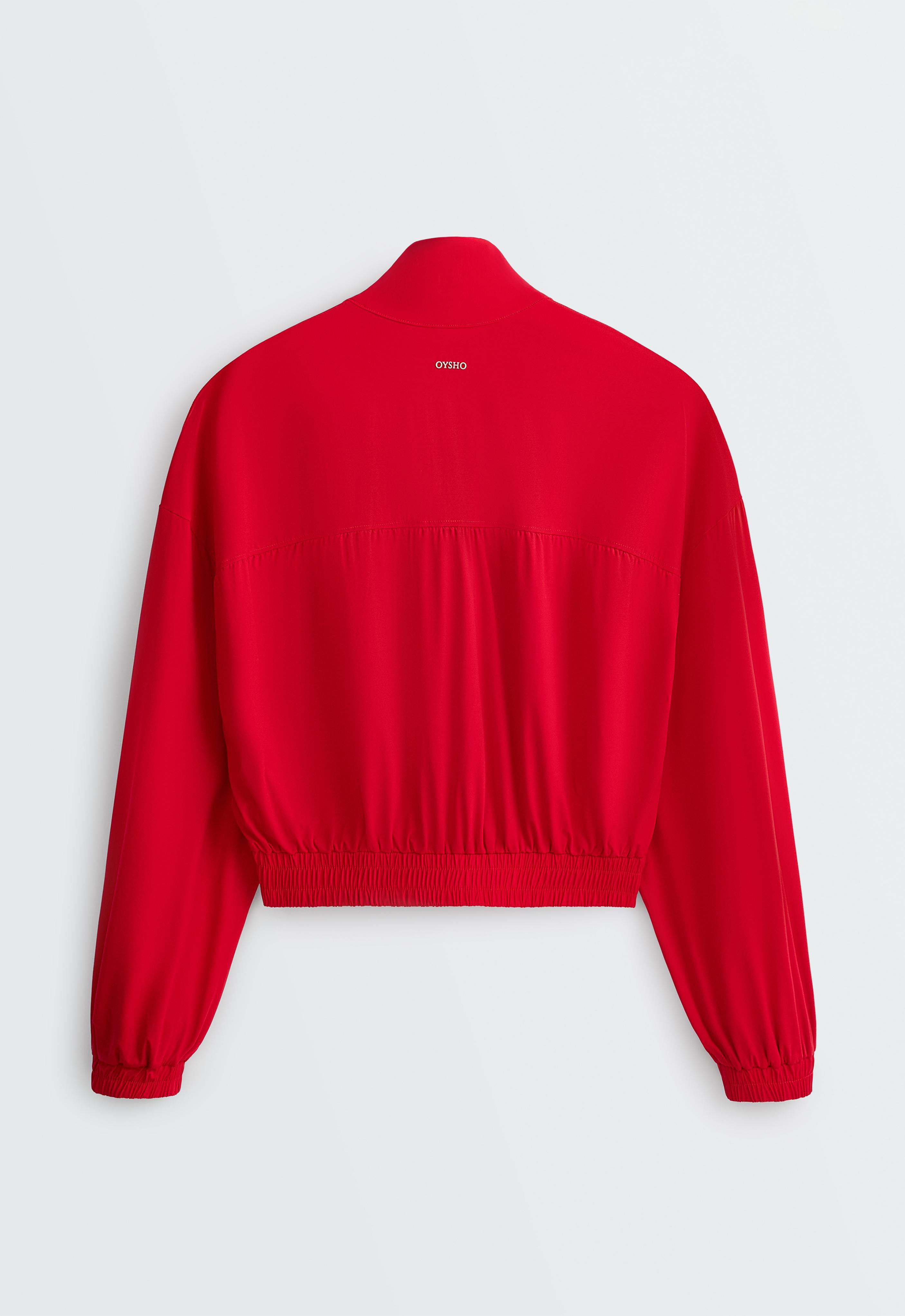 Light Touch boxy technical jacket — BRIGHT RED
