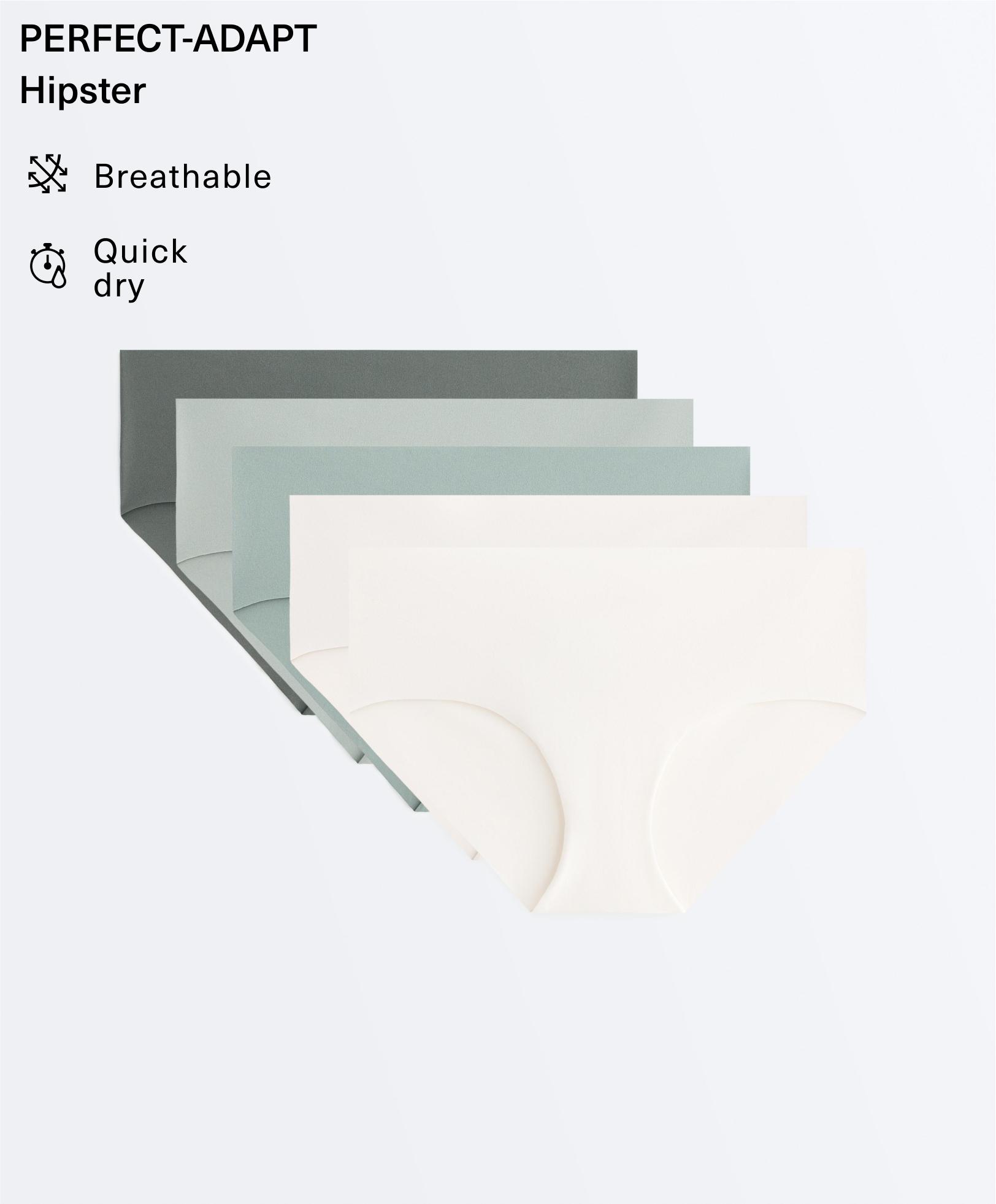 5 culottes hipster en mélange de polyamide invisibles