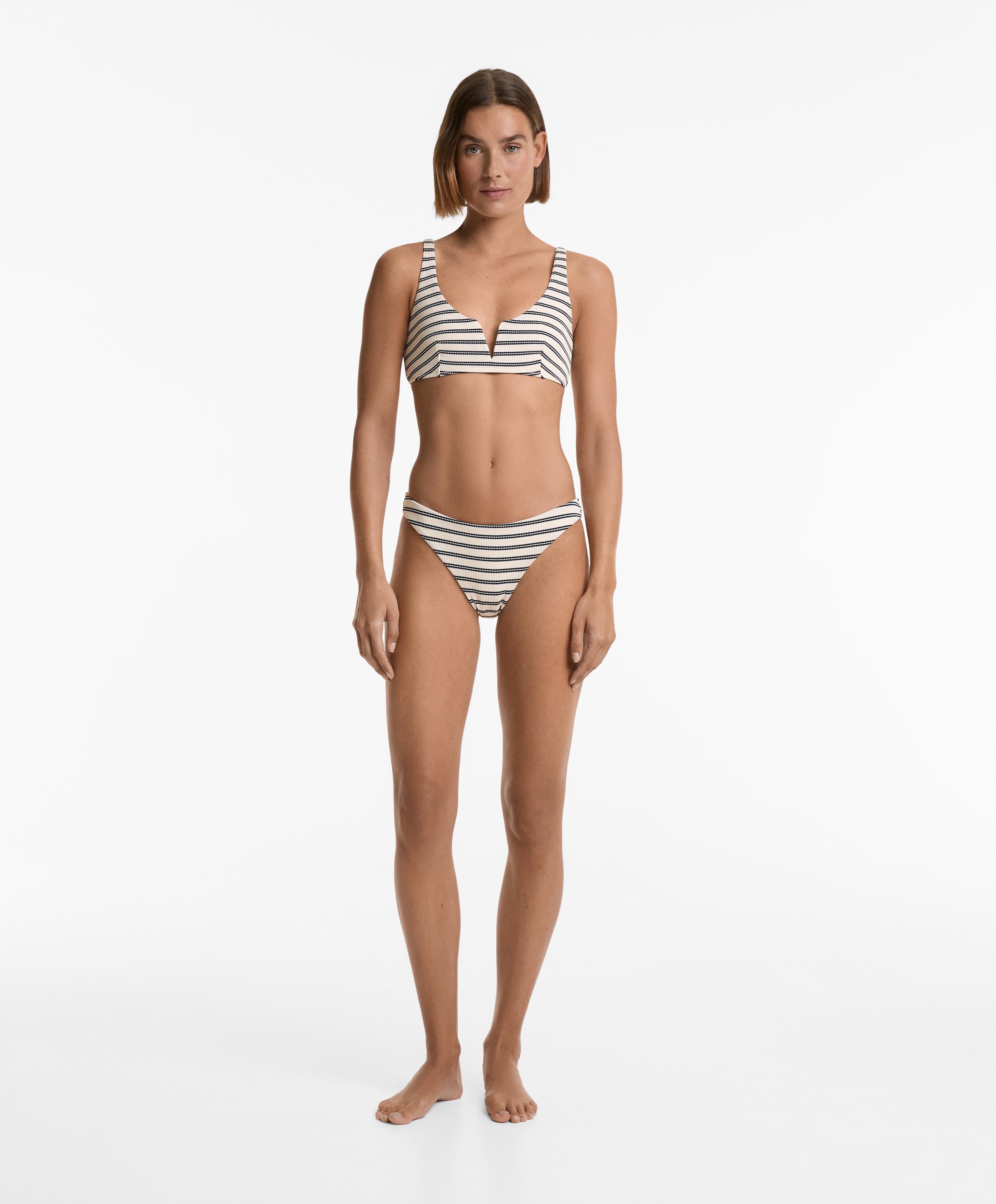 Bas de bikini classique rayé Bas de bikini classique rayé