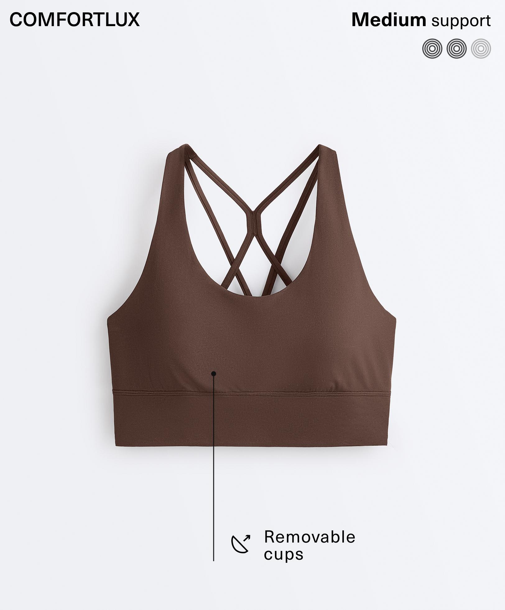 สปอร์ตบรา Comfortlux กระชับปานกลางมีฟองน้ำ