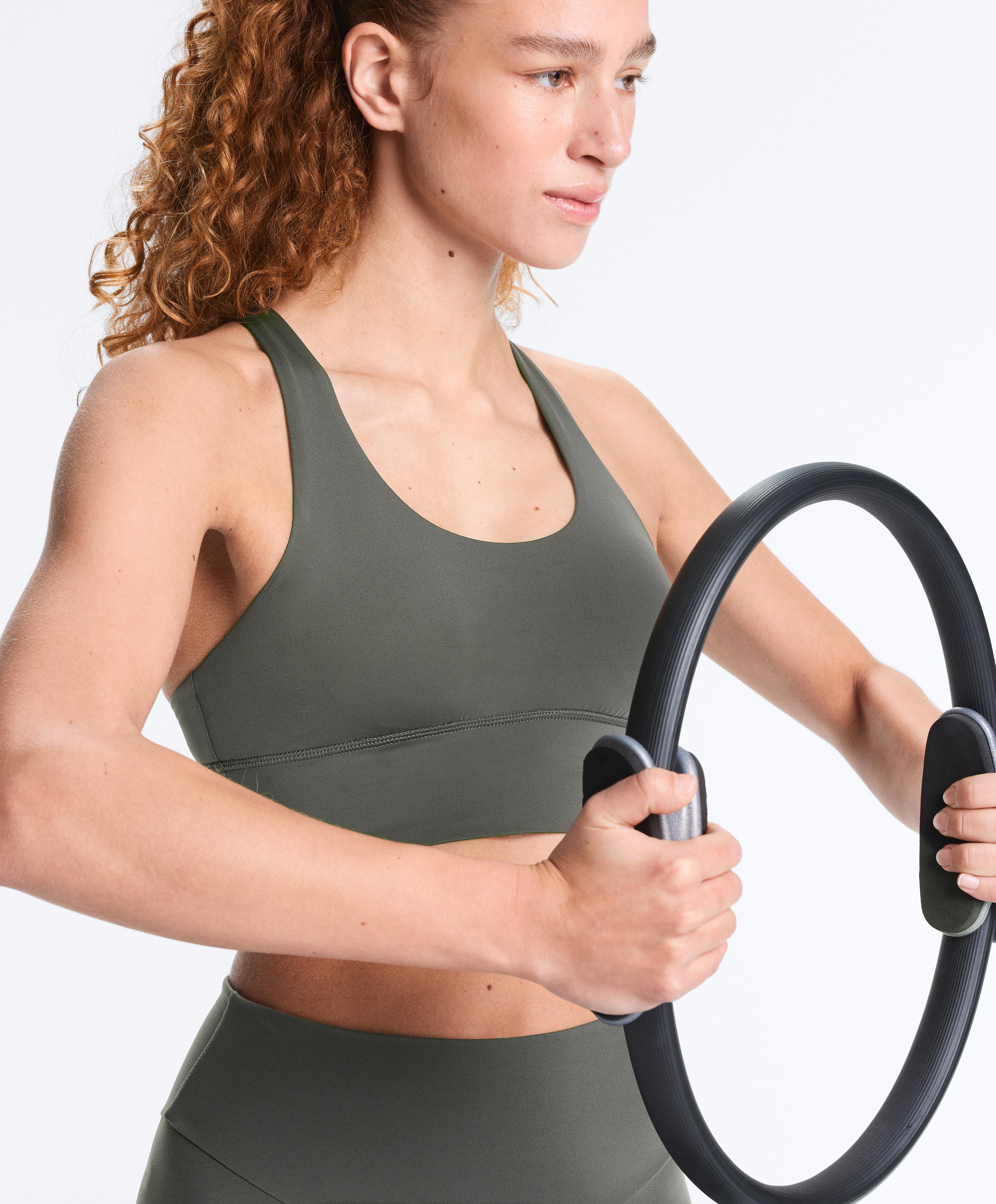 Medium-support Comfortlux sports bra with cups — DARK ANTHRACITE
