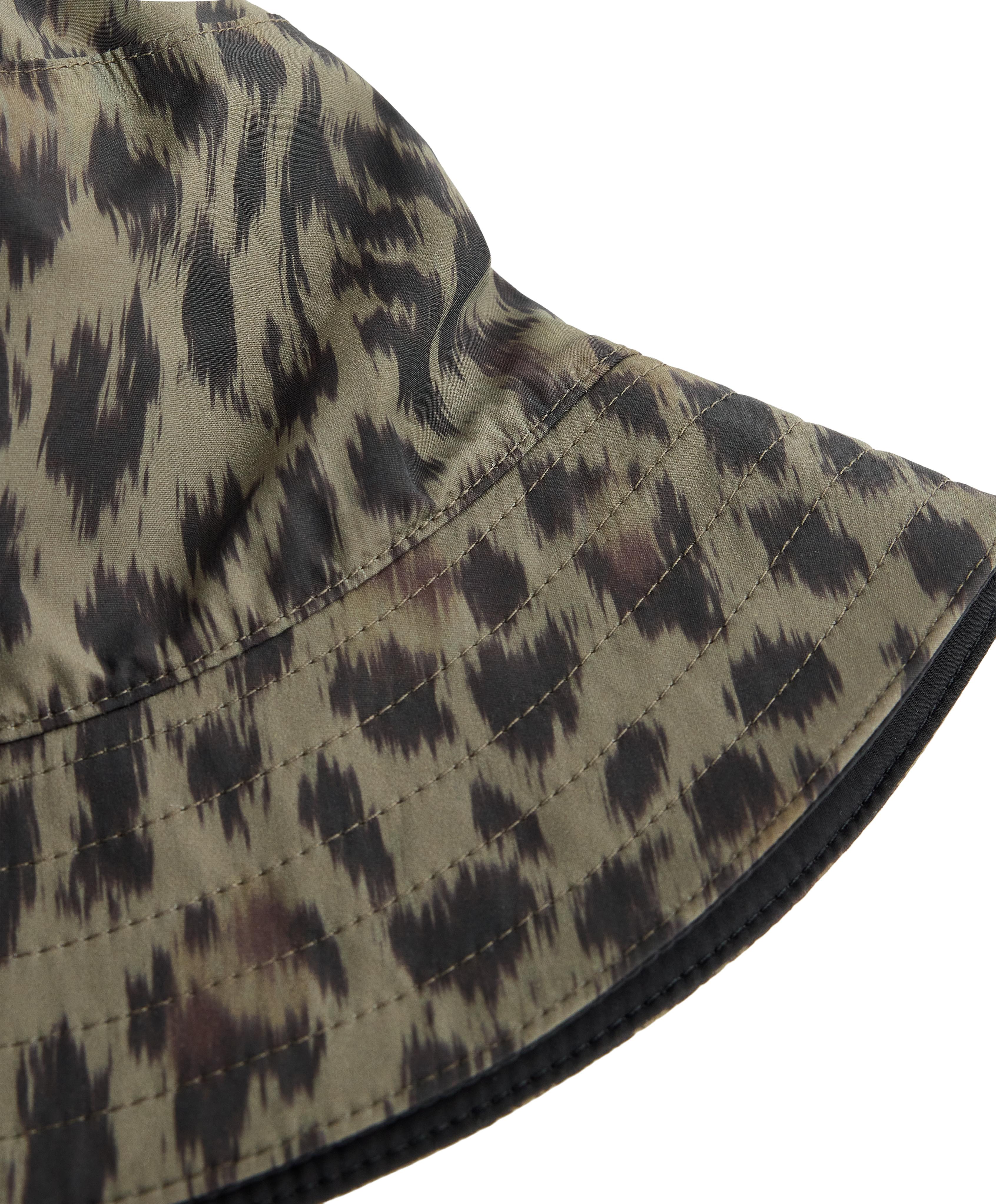 Waterproof 10k leopard print hat — BLACK