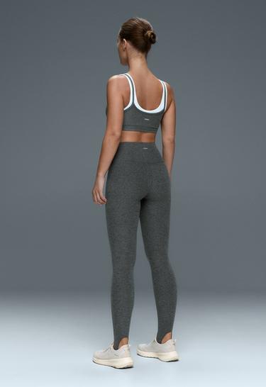 Leggings ankle-length super high rise comfortlux stirrup — DARK GREY MELANGE 6