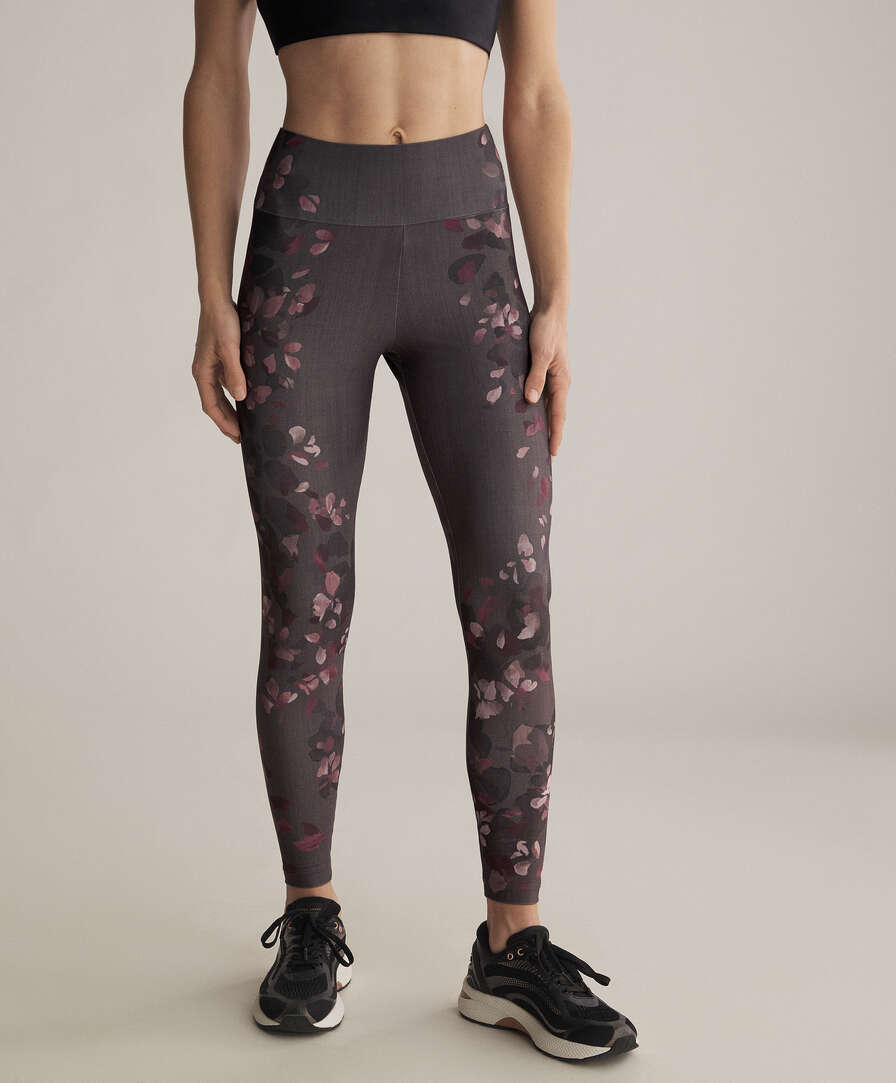 Leggings με λουλουδάτο τύπωμα - 0